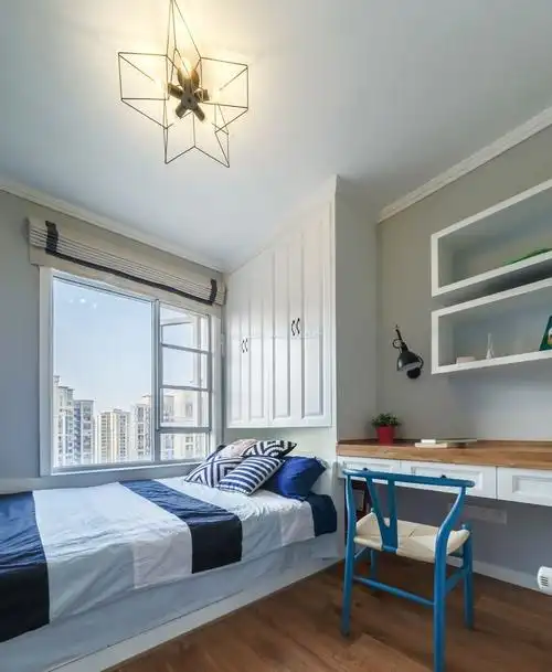 105平米三居室小型卧室装修效果图