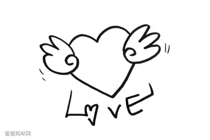 情人节简笔画爱心怎么画-图3