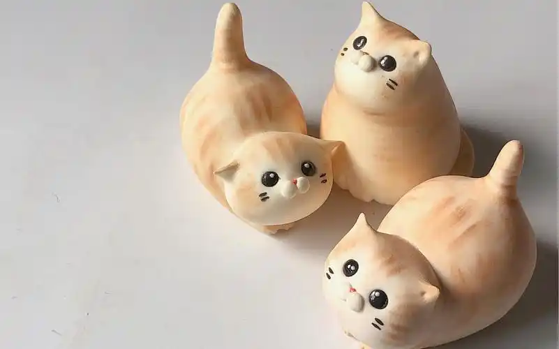 粘土今天有被你萌到小猫咪