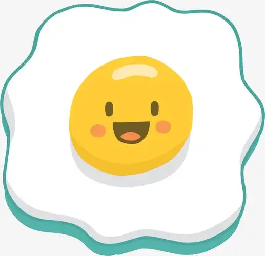 可爱卡通煎蛋小人