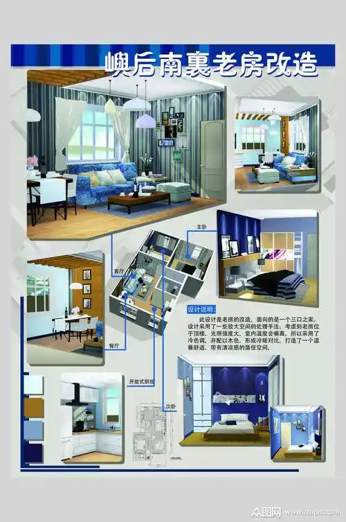 老房改造环艺作品作品展展板模板下载-编号1977816-众图网