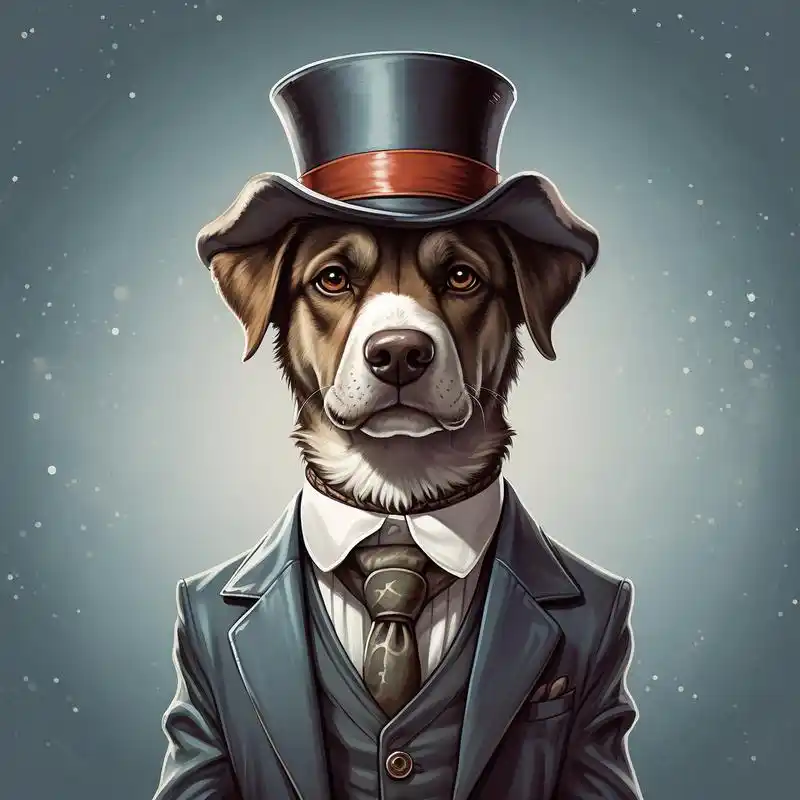 谁能拒绝绅士狗头像98 谁不喜欢绅士狗头像,礼貌又可爱的狗狗98谁