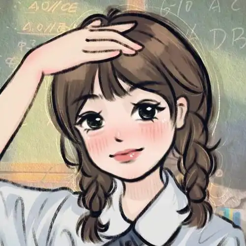 青春校园风女生头像动漫高清图片