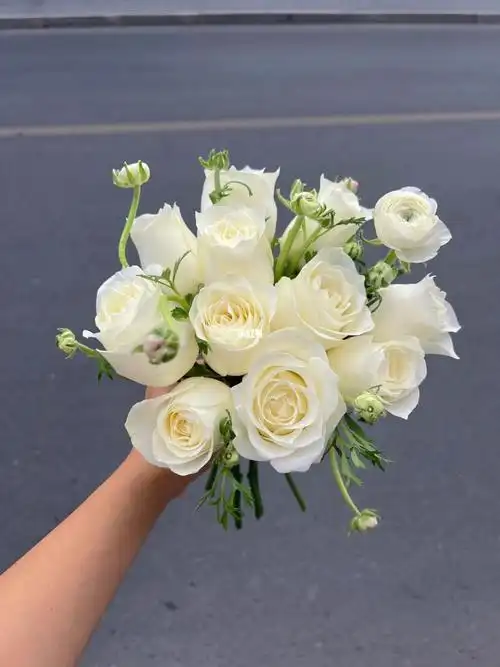 新娘手捧花小清新白色系花束