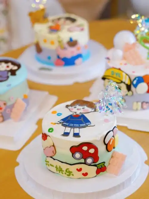 男宝女宝蛋糕六一儿童节蛋糕