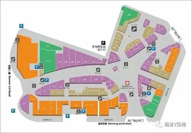 购物中心街区商业平面图汇总