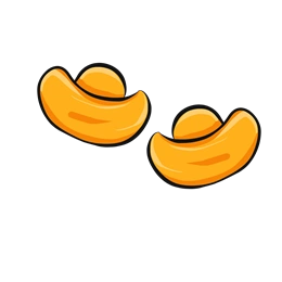 红包金元宝图片-卡通红包金元宝图片免抠素材下载_懒人图库