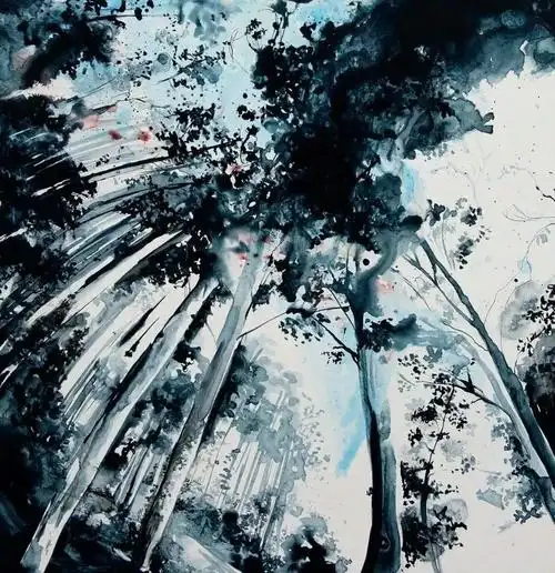 两种风格截然不同的水彩风景不禁感叹这是水彩画吗