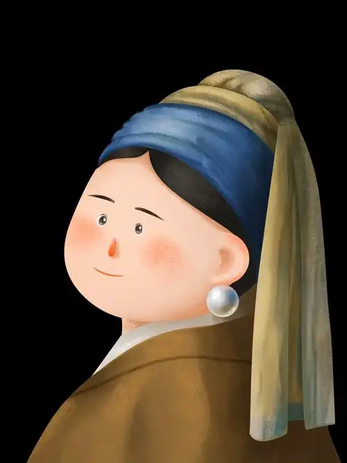 戴珍珠耳环的少女 - 山竹小王子 - 原创作品 - 视觉中国(shijueme)