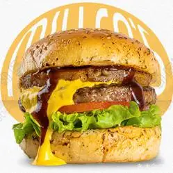 美式照烧凤梨芝士牛肉汉堡