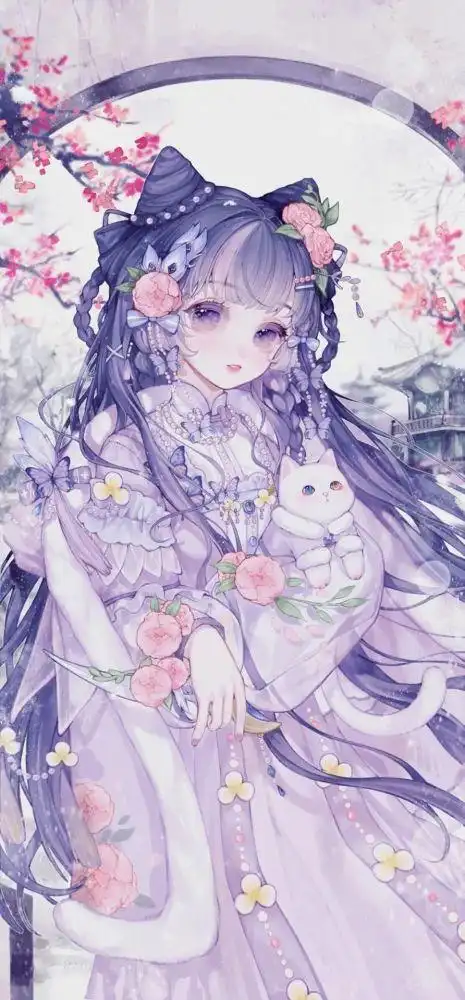 仙气古风美女壁纸|我的梦是温柔秋夜里的清风与月白,与你_腾讯新闻