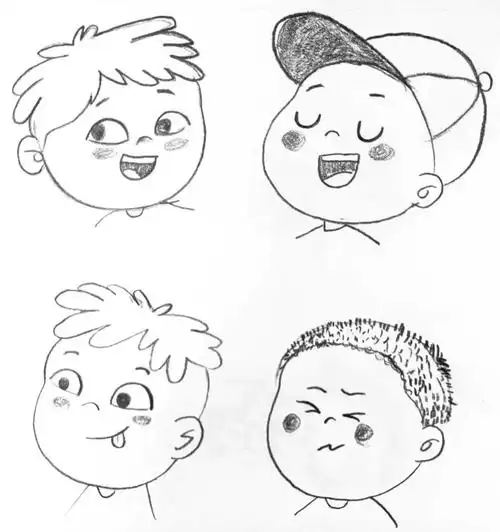 城西校区浩维画室第十五周作品(我的自画像)