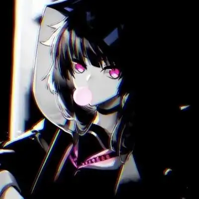 动漫女生暗黑系头像