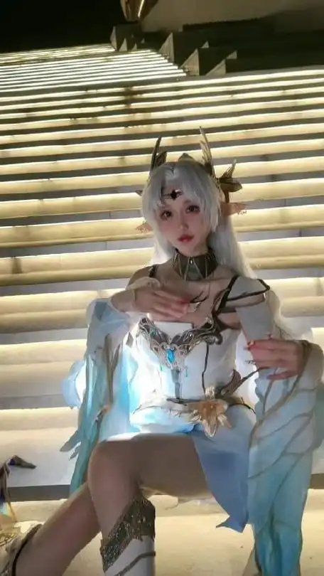 王者荣耀仲夏夜之梦中貂蝉cosplay出镜楼楼摄影我