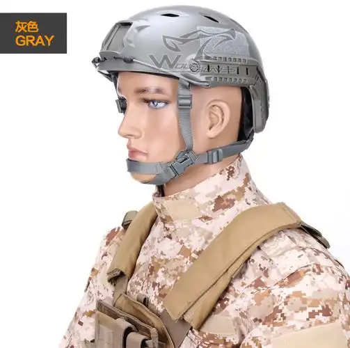 fast-bj海军版(凌孔)战术头盔 无风镜版美式快速跳伞头盔