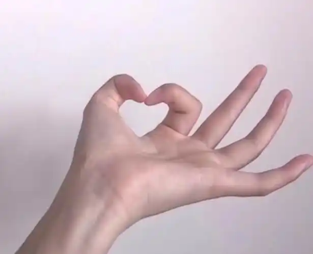 手势比心表情包比心手势表情