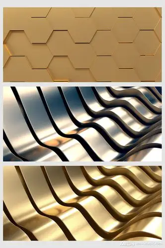 创意大气金属立体背景