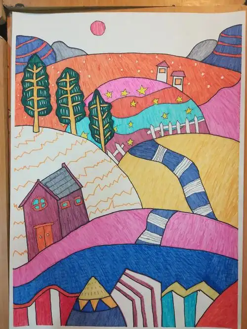 三门峡市育才中学"第七届校园文化艺术节"绘画展