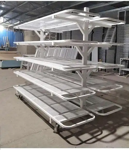 厂家直销 双面单面拆卸式松布车架5层 可定制放布架布料货架-阿里巴巴