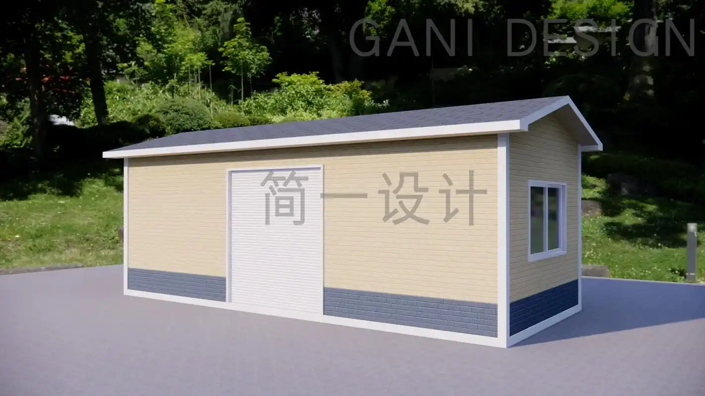 垃圾房 #垃圾分类房 #清洁屋 #效果图设计 #cad图  - 抖音