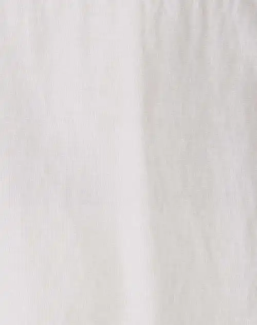 米白时尚纯色短袖女衬衣