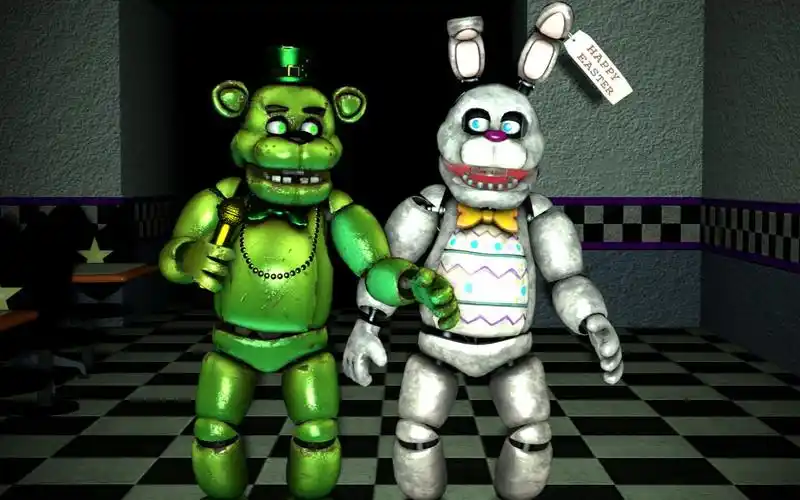 fnaf自制 fnaf ar更新蓝色眼睛的彩蛋邦尼