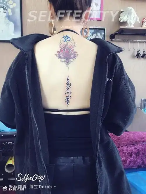 梵文_纹身图案手稿图片_千秋霸气的纹身作品集