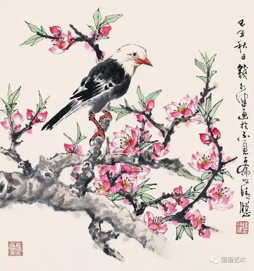 道法自然——钱行健花鸟册页欣赏(1)|花鸟画|写意|江寒汀|著名画家