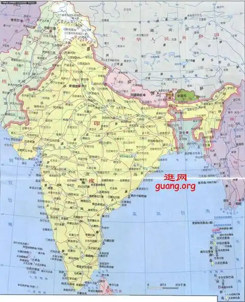 印度地图