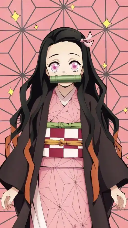 一组#鬼灭之刃#祢豆子壁纸.