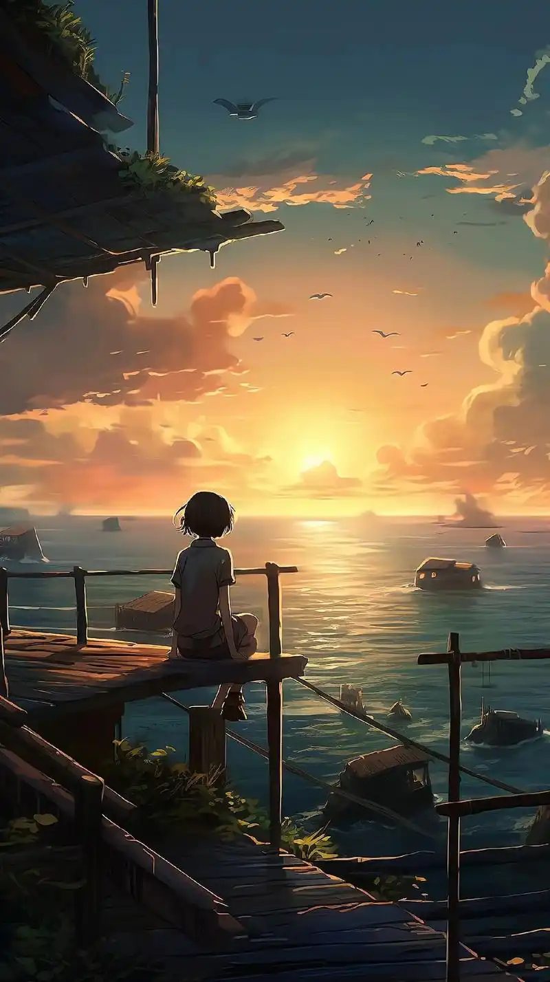 治愈系风景之动漫少年壁纸