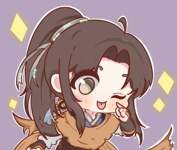 又照着谁的心事,写作无字诗行…"q版曜施头像,勿商用q版模型参考