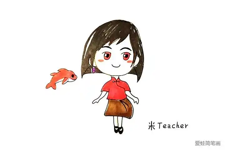 大鱼海棠椿简笔画教程