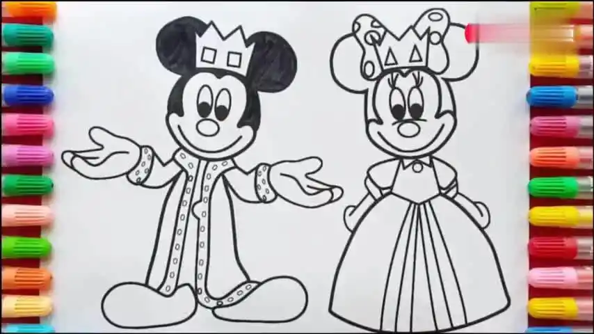 儿童绘画_迪士尼米奇和米妮简笔画-母婴亲子视频-搜狐视频