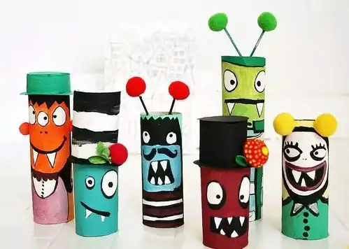 亲子手工:纸巾筒小汽车