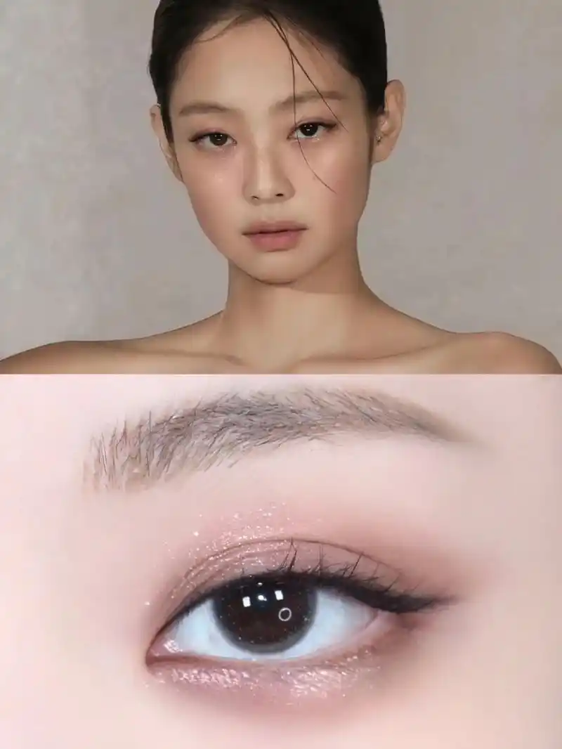 jennie香水画册仿妆06原生感裸妆.