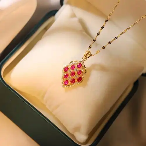 四叶草项链女 直播同款一箭穿心项链爱心个性女生锁骨链生日礼物