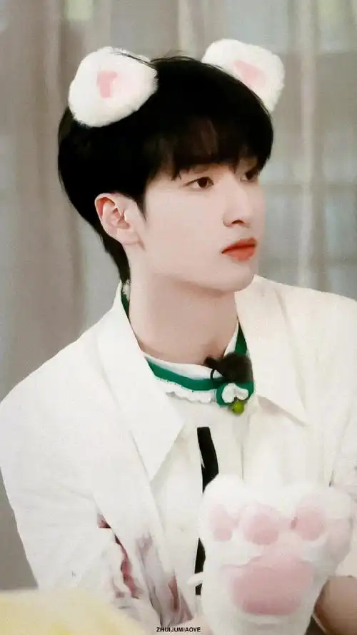 严浩翔冬日四宫格随拍##严浩翔拼色套装四宫格