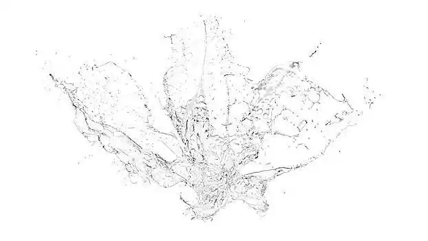 隔绝,透明,水花,溅,白色,白色背景,插画