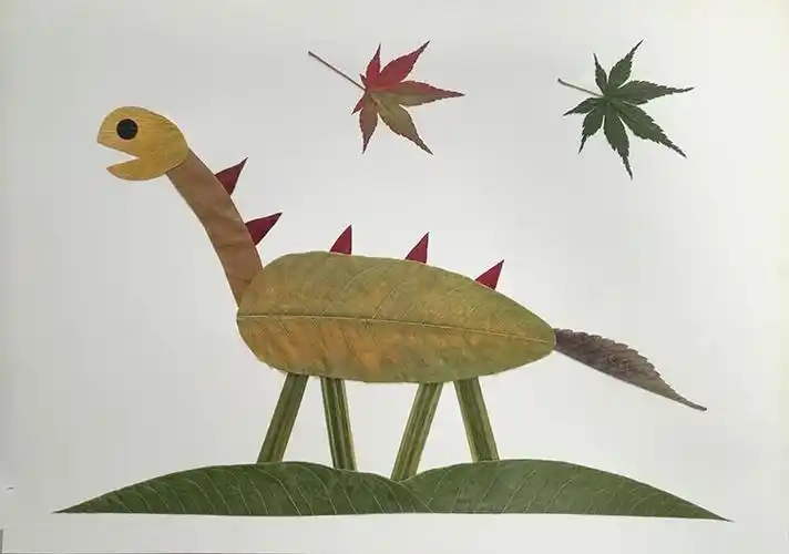 树叶画手工贴画三年级手工贴画成品小学生幼儿园儿童diy材料包真创意