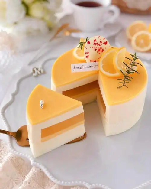 免烤箱75芒果芝士慕斯蛋糕零难度巨好吃