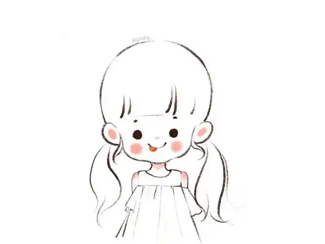 简笔画步骤公主卡通简单可爱的小女孩简笔画图片可爱小女孩漫画简笔画