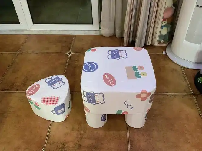 奶粉罐改造超实用小桌子和小凳子
