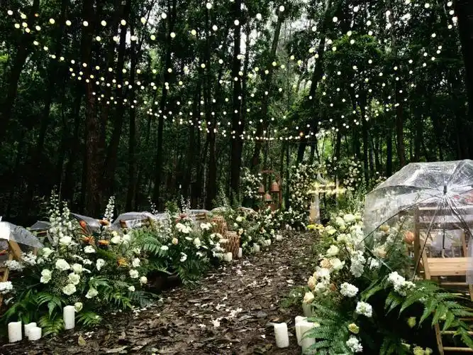 9k全鲜花森林系户外婚礼太赞了