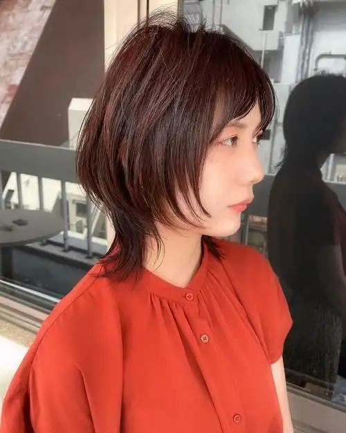 喜欢剪短发的女性,同样有很多让人心动的款式,比如狼尾女士短发就是极