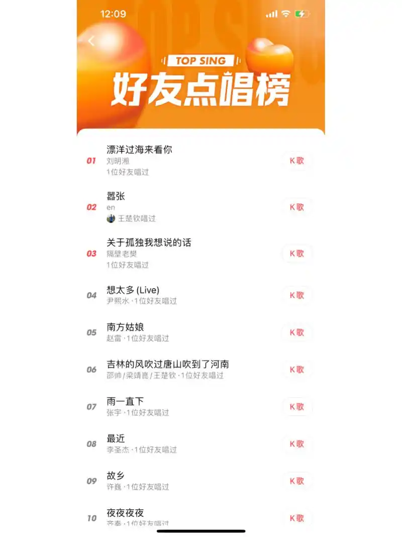 全民k歌 分享 之前都没有显示名字哎～你们的呢?