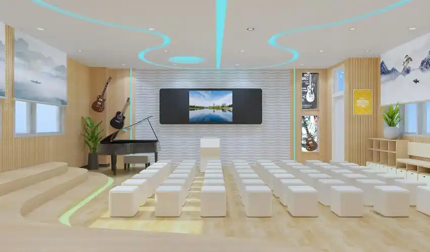 华附中音乐室|空间|家装设计|李不三 - 原创作品 - 站酷 (zcool)