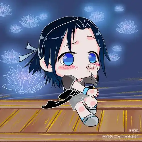 新衣服和亲亲_仙剑奇侠传越今朝越祈q版同人朝祈仙剑奇侠传六绘画作品