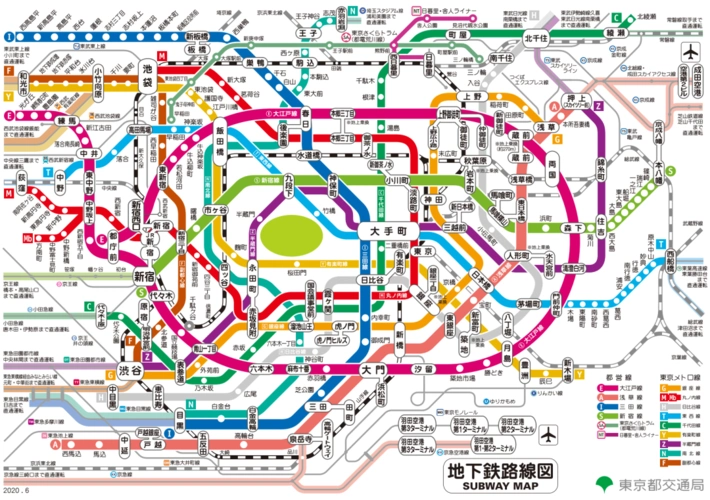 东京地铁有多复杂就有多方便