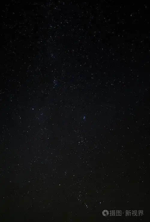 夜空繁星, 黑暗的外太空与星云和 conste